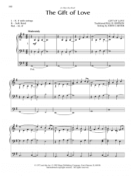 page one of The Gift of Love (Organ)