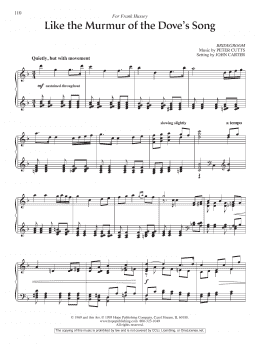 page one of Like the Murmur of the Dove's Song (Piano Solo)
