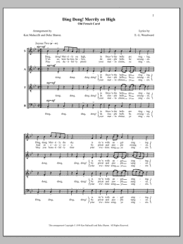 page one of Ding Dong! Merrily On High (SATB Choir)