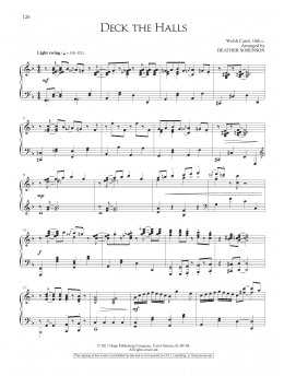 page one of Deck the Halls (Piano Solo)