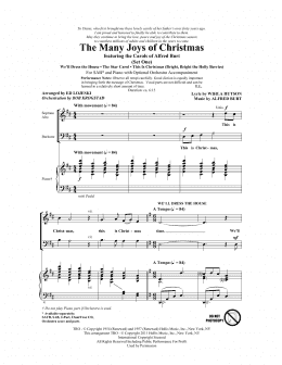 page one of The Many Joys Of Christmas (featuring The Carols of Alfred Burt) Set 1 (SAB Choir)