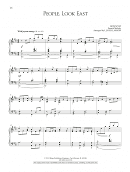 page one of People, Look East (Piano Solo)