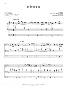 page one of Abide with Me (Organ)
