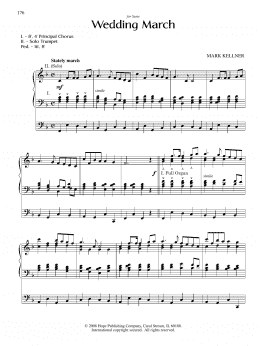 page one of Wedding March (Organ)