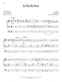 page one of Be Thou My Vision (Organ)
