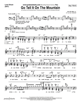 page one of Go Tell It On The Mountain (Lead Sheet / Fake Book)