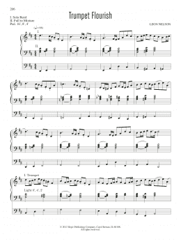 page one of Trumpet Flourish (Organ)