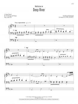 page one of Deep River (Organ)