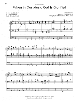 page one of When in Our Music God Is Glorified (Organ)