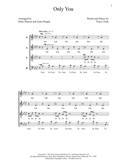 page one of Only You (SATB Choir)