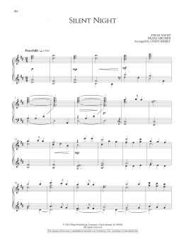 page one of Silent Night (Piano Solo)