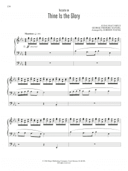 page one of Thine Is the Glory (Organ)