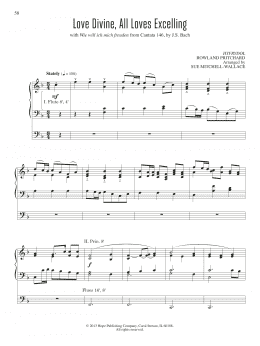 page one of Love Divine, All Loves Excelling (Organ)