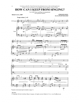 page one of How Can I Keep from Singing? (SATB Choir)