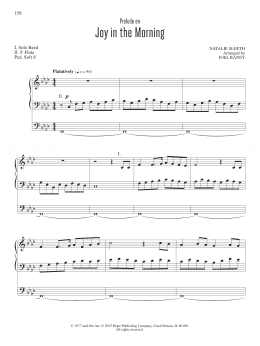 page one of Joy in the Morning (Organ)