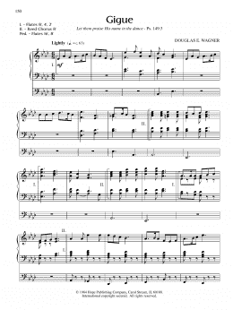 page one of Gigue (Organ)