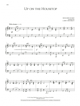 page one of Up on the Housetop (Piano Solo)