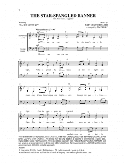 page one of The Star-Spangled Banner (SAB Choir)