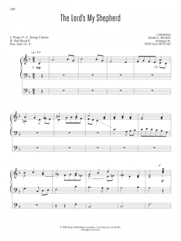 page one of The Lord's My Shepherd (Organ)