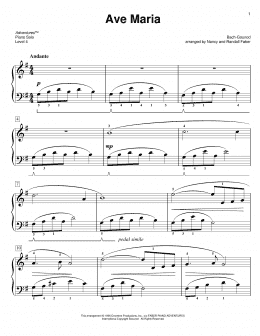 page one of Ave Maria (Piano Adventures)