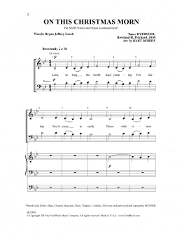 page one of On This Christmas Morn (SATB Choir)