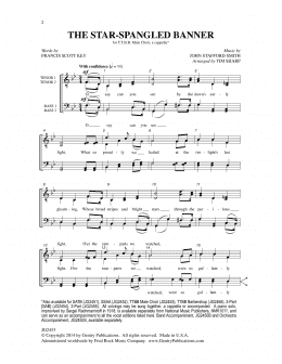 page one of The Star-Spangled Banner (TTBB Choir)