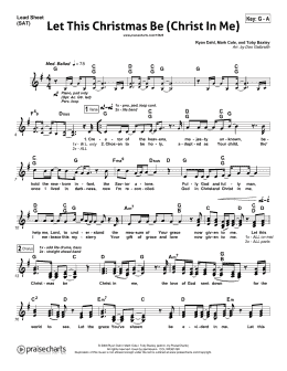 page one of Let This Christmas Be (Christ In Me) (Lead Sheet / Fake Book)
