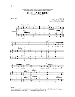 page one of Jubilate Deo (2-Part Choir)