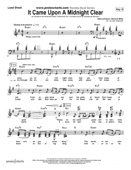 page one of It Came upon a Midnight Clear (Lead Sheet / Fake Book)