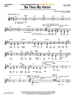 page one of Be Thou My Vision (Lead Sheet / Fake Book)