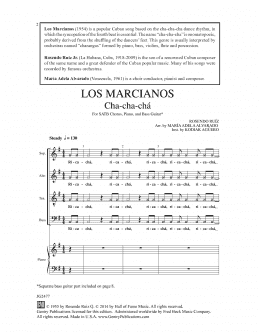 page one of Los Marcianos (SATB Choir)