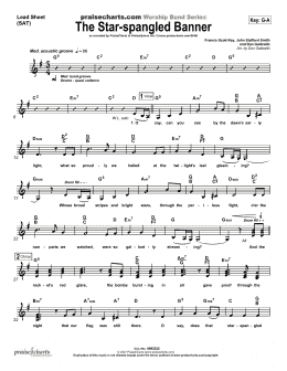 page one of The Star-Spangled Banner (Lead Sheet / Fake Book)