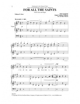 page one of For All the Saints (SATB Choir)