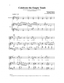page one of Celebrate the Empty Tomb (2-Part Choir)