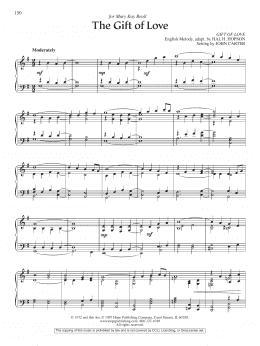 page one of The Gift of Love (Piano Solo)