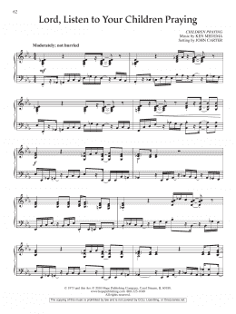 page one of Lord, Listen to Your Children Praying (Piano Solo)