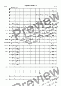 page one of Symphonic Beethoven