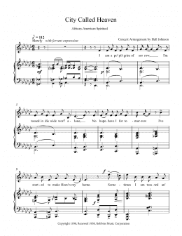 page one of City Called Heaven (E-flat minor) (Piano & Vocal)