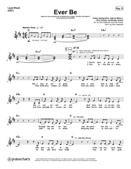 page one of Ever Be (Lead Sheet / Fake Book)