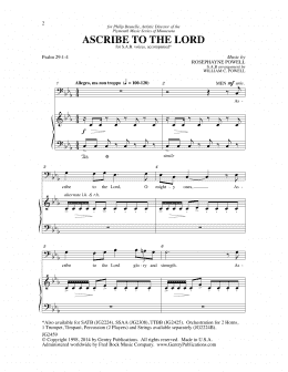 page one of Ascribe to the Lord (SAB Choir)