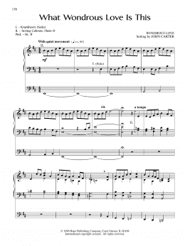 page one of What Wondrous Love Is This (Organ)