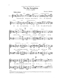 page one of Tis the Seraphim (TTBB Choir)