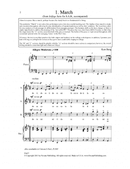 page one of March (SAB Choir)