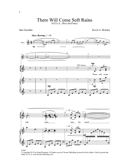page one of There Will Come Soft Rains (of War) (SSAA Choir)