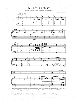 page one of A Carol Fantasy (SATB Choir)