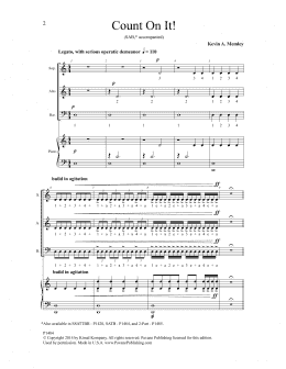page one of Count On It (SAB Choir)
