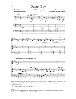 page one of Danny Boy (arr. Kevin A. Memley) (SSAA Choir)
