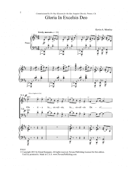 page one of Gloria in Excelsis Deo (SATB Choir)