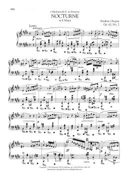 page one of Nocturne in E Major, Op. 62, No. 2 (Piano Solo)
