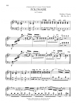 page one of Polonaise in G minor, KK. IIa, No. 1 (Piano Solo)